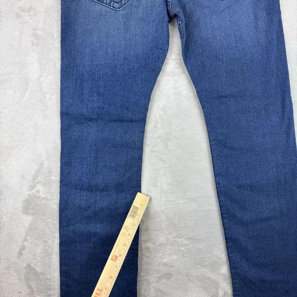 True Religion Ricky Jeans Men's 32 NWT Relaxed Straight Grgd Offset Blue Denim